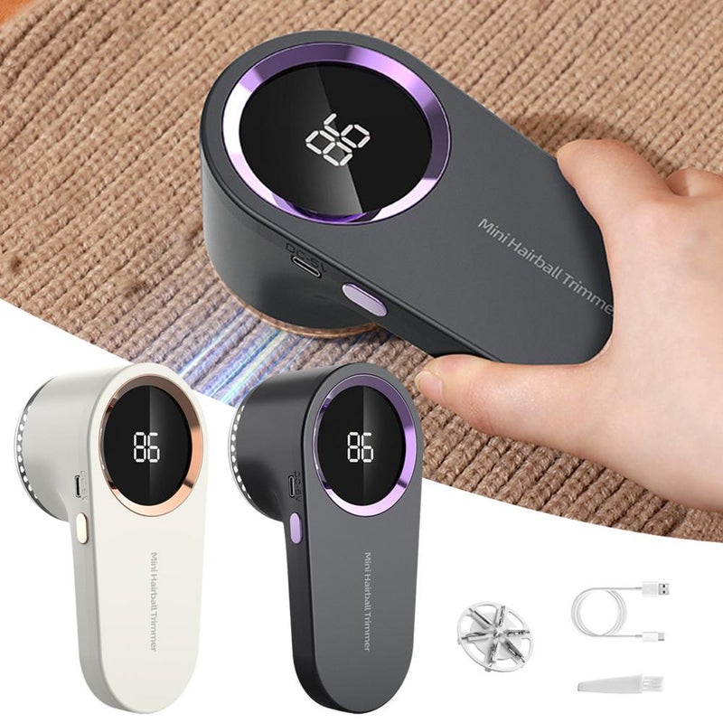 مزيل الوبر الكهربائي، مزيل الوبر القابل لإعادة الشحن مع شاشة LED رقمية محمولة، مزيل الوبر للكنزات، مزيل الوبر للملابس المحبوكة، الأريكة، السرير - يزيل الوبر، كرات الشعر، الوبر - Image 3